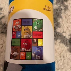 M&M fleece blanket